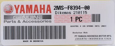 ms様 Genuine Yamaha Graphic Part Number - 2MS-F8394-00 | eBay