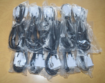 NEW Lot of 10 DVI-D Single Link Computer Monitor Digital Video 6-foot Cables