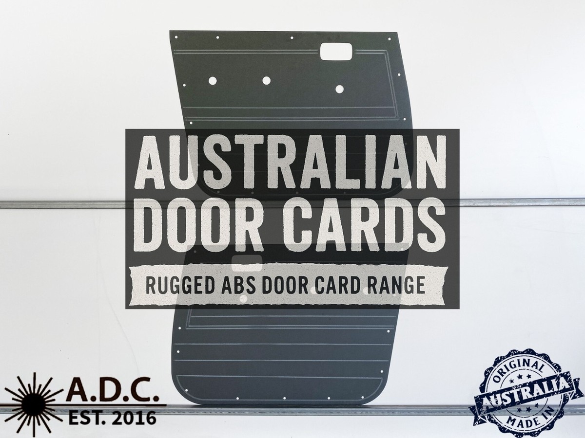 Grey ABS Waterproof Door Cards Fits Toyota Landcruiser 80 Series