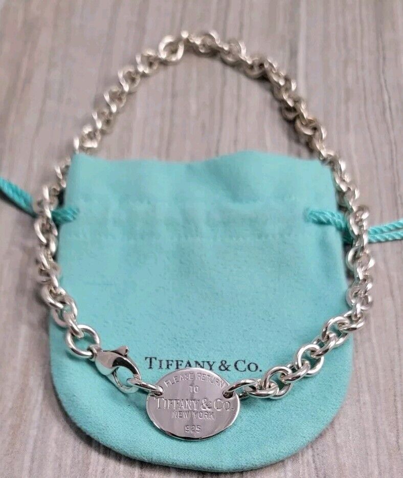 Tiffany & Co Sterling Silver Return to Tiffany Oval Tag Link Tiffany & Co Sterling Silver Return to Tiffany Oval Tag Link