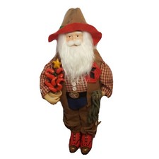 Santa Claus Western Southwest 18" Cowboy Red Chile Tree Rope Belt Buckle READ 