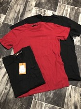 Image of 2- Ben Sherman Mens Crew Neck T-Shirt Premium Pocket Tee Short Sleeve Black BNWT