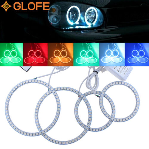 Multi-Color SMD Angel Eye Halo Rings For VW Golf Mk4 1998-2004 Headlight DRL