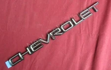 NOS OEM Chevrolet Chrome Trunk Lid Name Plate Emblem
