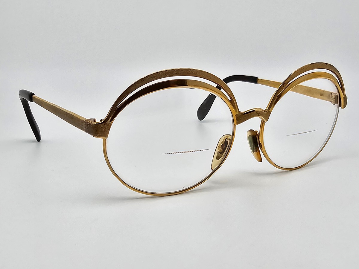 Metzler IWE Gold Vintage Eyeglasses Frame Germany 54-16-135 | eBay