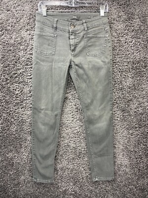 Closed Skinny Jeans Women's 27 Gray Denim Cotton Stretch Pockets Low-Rise Preppy