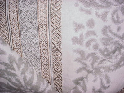 2Y Lee Jofa 2014108 Garnier Damask Embroidered Linen Floral Upholstery Fabric