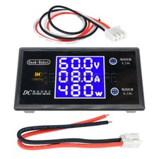 Digital DC 100V 10A 1000W LCD Voltmeter Ammeter Voltage Current Meter Tester-