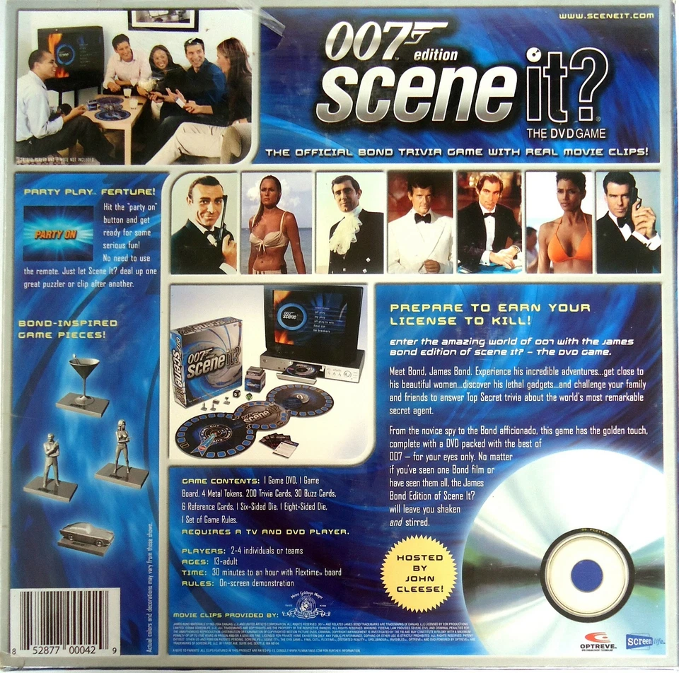 James Bond - SCENE IT? 007 EDITION -DVD Board Game 2004 Screenlife-NEW SEALED - Image 4 of 4
