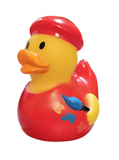 Bath Toy Duck 3.5" Rubber Bath Toy - New - Artist