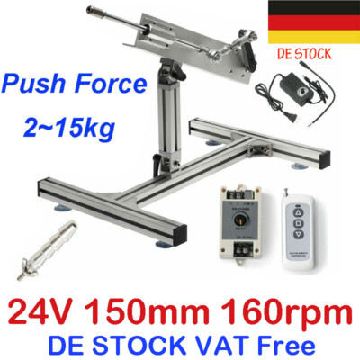 24V 150mm Stroke Linear Actuator Motor Hubkolbenmotor Linearantrieb 160RPM Fast 