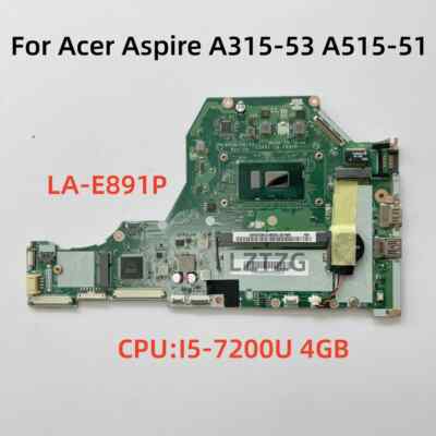 LA-E891P For Acer Aspire A315-53 A515-51 Motherboard CPU I3/I5 RAM