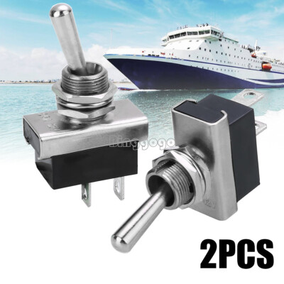 1 Pair 12V 25A  Car Boat Marine Switches ON OFF Toggle Switch