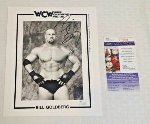 BILL GOLDBERG Autographed Signed JSA COA 8x10 Promo Photo WWF WWE WCW 1997 Rare - Picture 1 of 1