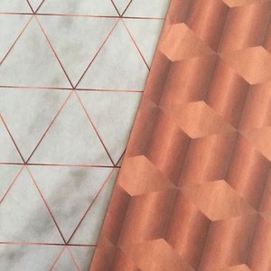 Details about Industrial Copper Linear Modern Decoupage Paper , Simple Creative Deco Papers