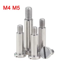 M4 M5 Stainless Steel Shoulder Screws Slotted Slot Drive Bolts Shoulder D4/5mm