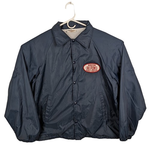 Vtg Auburn Sportswear DuPont Kinston North Carolina Blue Snap Jacket