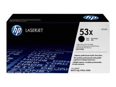 TONER HP ORIGINAL NOIR q7553x / q7553 53x 53 - Photo 1/2