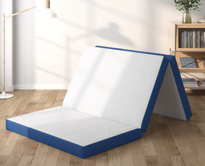 Soges, 4-Inch Tri-Folding Gel Memory Foam Portable Floor Mattress