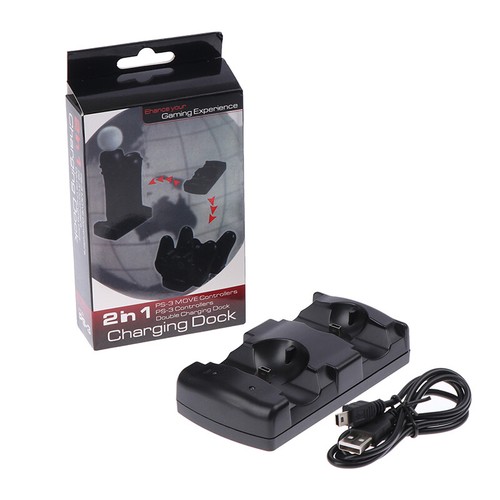 PS3move/PS3 controller charger USB Dual Charger For Sony PS3 Controller Joys_ex - Afbeelding 9 van 9