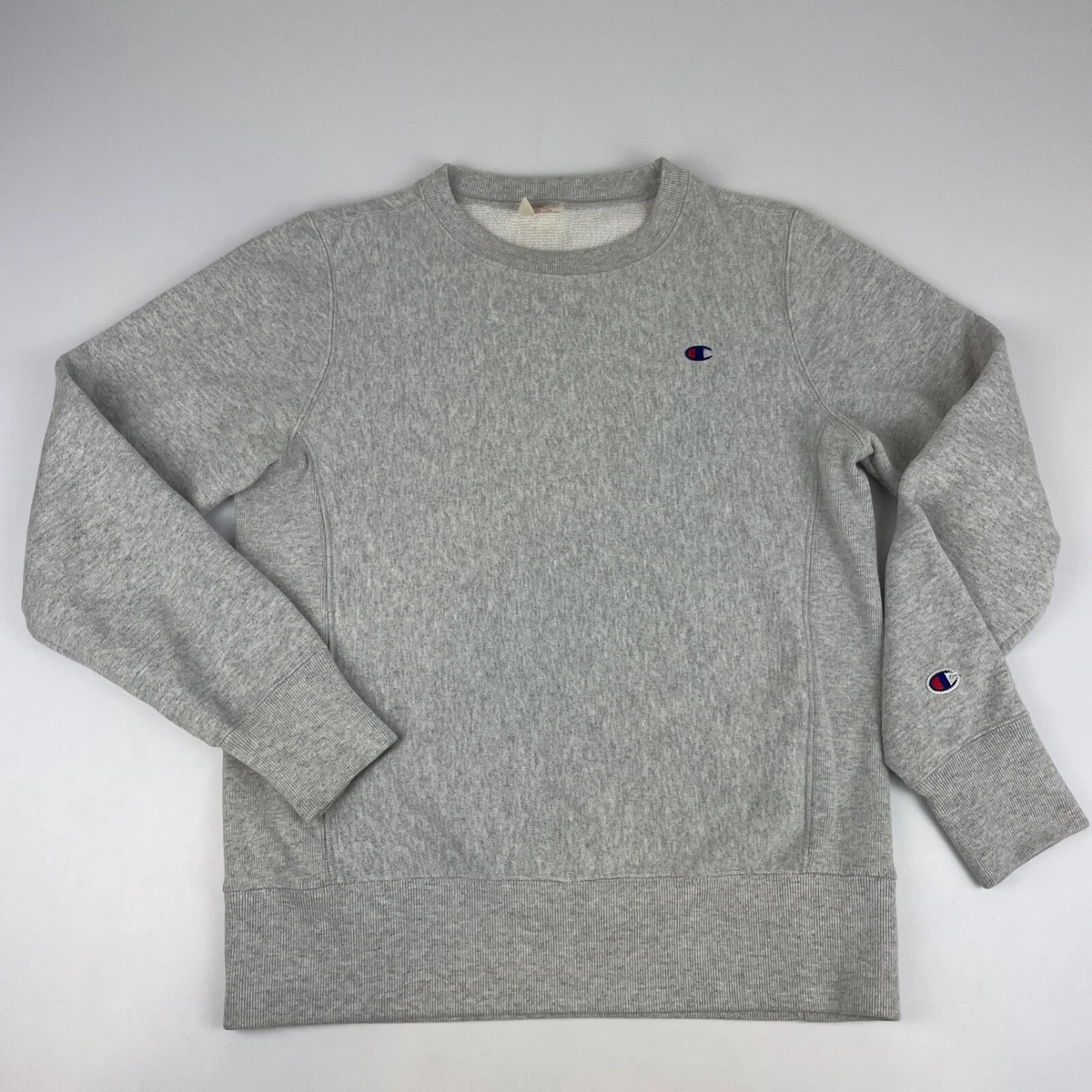 Vintage Champion Reverse Weave Warm Up Women s Size M Sweatshirt Gray