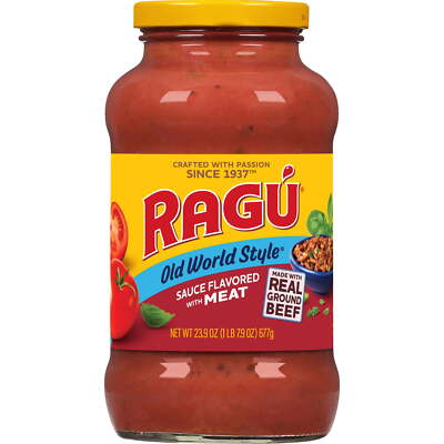 (6 pack) Old World Style Meat-Flavored Pasta Sauce, 24 oz