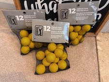 Dimpled Foam Golf Practice Balls - Set of 12 3 Sets Included NWT