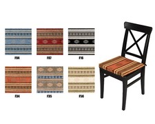 Cojín para silla Kilim bohemio suroeste comedor cocina silla cojín con lazos