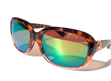 Costa Del Mar GANNET Tortoise Fade POLARIZED Green Mirror 580P Sunglass 9041-10