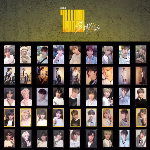 STRAY KIDS - SPECIAL ALBUM CLE 2 : YELLOW WOOD PHOTO CARD HYUNJIN FELIX  LEEKNOW