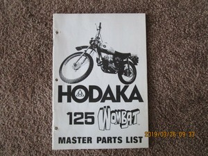 Vintage Hodaka 125 Wombat Master Parts List Manual | eBay