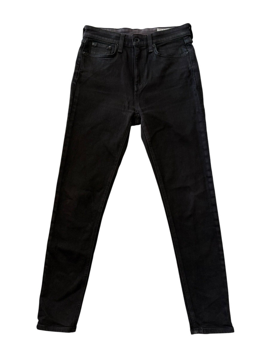 Rag Bone New York Super Skinny Jeans Black Stretch Women's 26x26 - Main Image