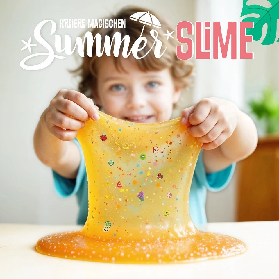 Belissia XXL Kinder Spiel-Schleim zum selbermachen - Sommer Set für 2KG Slime - Bild 2 von 4