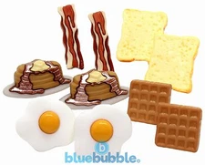 Bluebubble ALL DAY BREAKFAST Earrings + Gift Box Funky Fun Kitsch Junk Food Xmas