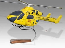 MD 902 Explorer Yorkshire Air Ambulance Desk Wood Helicopter Model Large 1/24