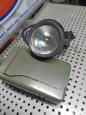 MILITARY VINTAGE HELMET LAMP AND BATTERY PACK ESERCITO LAMPADA DA ELMETTO 