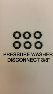 6 PIECES PRESSURE WASHER O-RING KIT QUICK DISCONNECT 3/8'' ID HOT WATER EPDM