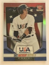 Tate Matheny 2014 USA Baseball Red White Blue Prizm 53/149 Boston Red Sox #20