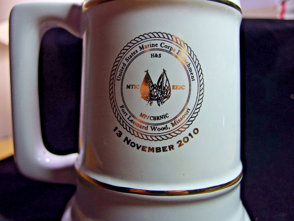 USMC Fort Leonard Wood Missouri stein Mug Military 235 Anniversary eBay