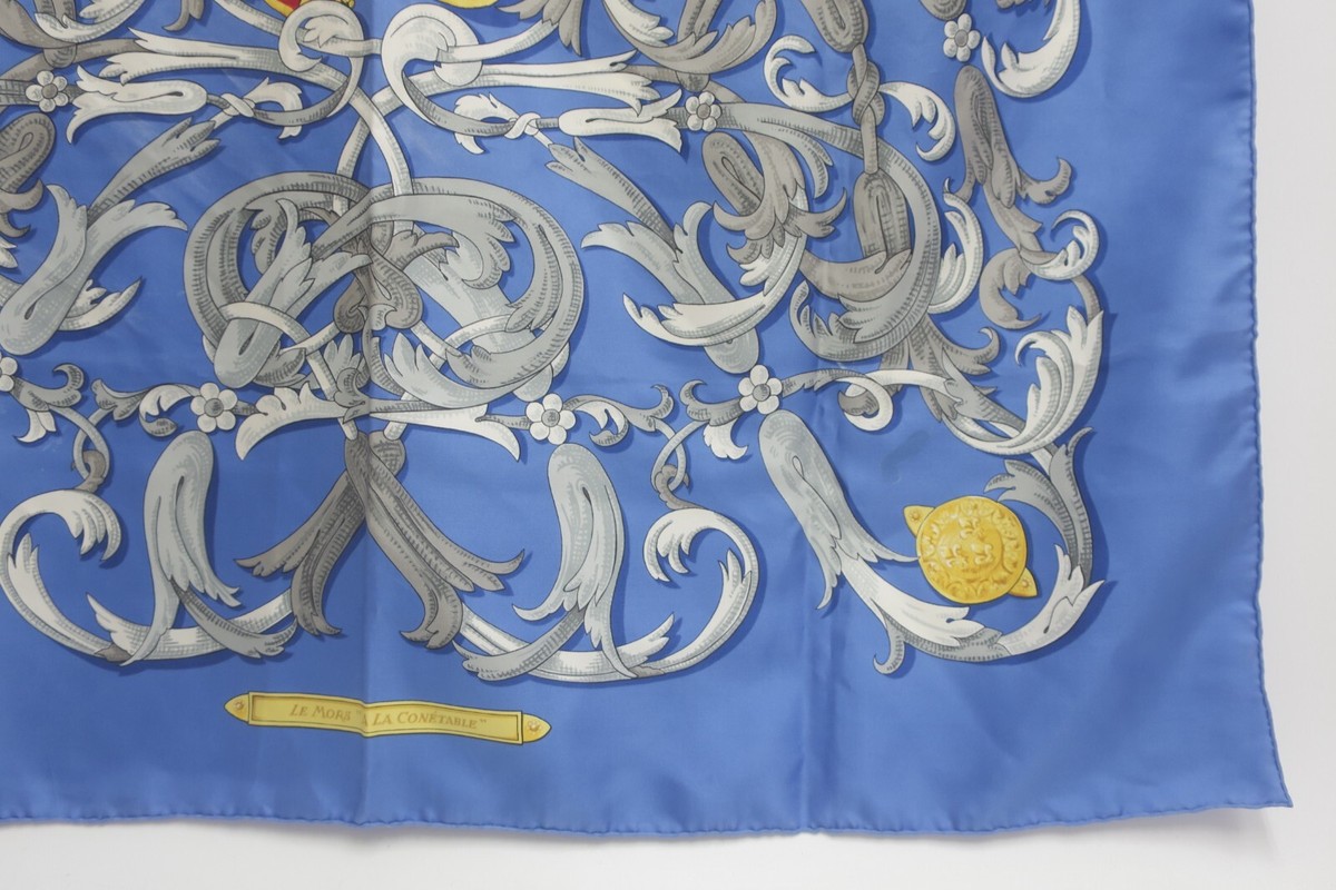 HERMES エルメス カレ90 LE MORS A LA CONETABLE HERMES Silk Le Mors A La Conetable Scarf 90 1685628