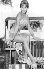 WW2 Picture Photo WW2 US ARMY WILLYS JEEP SEXY LADY PIN UP 5799