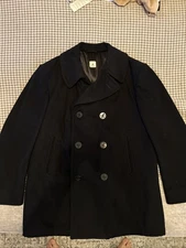 Navy Peacoat Authentic Military Issue Size 44R. Issued April 1992