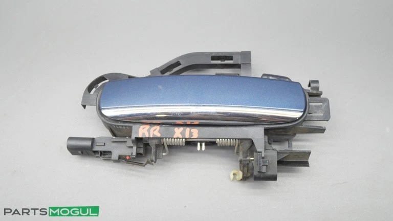 Manija de puerta exterior trasera derecha lado pasajero Audi A6 C6 2005-2011 azul OEM Foto 2 de 4