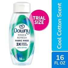 Downy Rinse  Refresh Laundry Odor Remover and Fabric Softener,Cool Cotton,16 Oz
