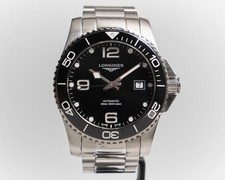 Longines HydroConquest Ceramic 41mm Black Automatic Watch L3.781.4.56.6 RRP 1700