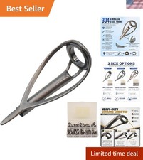 50pcs Fishing Rodpole Replacement Stainless Steel Tip Tops Repair Kits For S... 50pcs Fishing Rodpole Replacement Stainless Steel Tip Tops Repair Kits For S...
