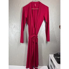 Ruby Ribbon Womens Wrap Dress Shawl Collar Belted Evening Midi Formal Size Small