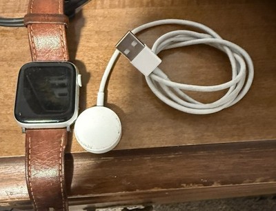 Apple Watch Series 4 44mm GPS Only Space Gray w/ Leather Band