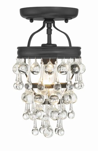Crystorama Lighting Group 131_CEILING Calypso 7"W Semi-Flush - Chrome - Picture 11 of 12