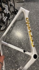 Cervelo R5 Frameset Size 54cm (frame Only) Custom Painted Satin White/Gold.
